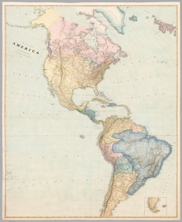 Mapa de las Américas